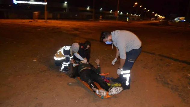 Çorlu'da virajı alamayan motosiklet devrildi: 1 yaralı