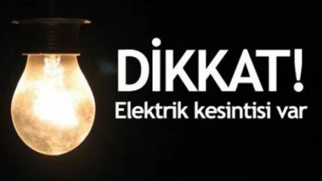 Dikkat Çatalca'da elektrik kesintisi