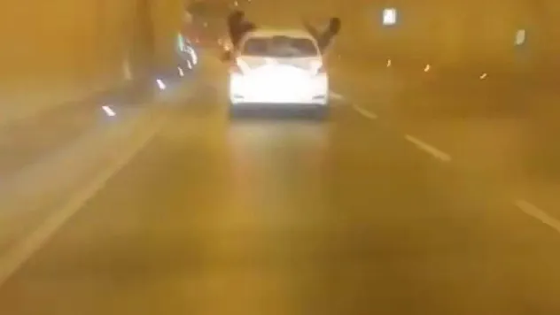 Dolmabahçe Tüneli'nde tehlikeyi yılbaşı kutlaması