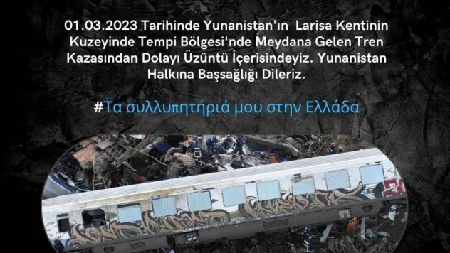 Edremit Ticaret Odasından tren kazası için Türkçe ve Yunanca taziye mesajı