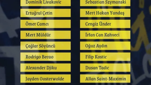 Fenerbahçe'nin Antalyaspor maçı için kamp kadrosu belli oldu
