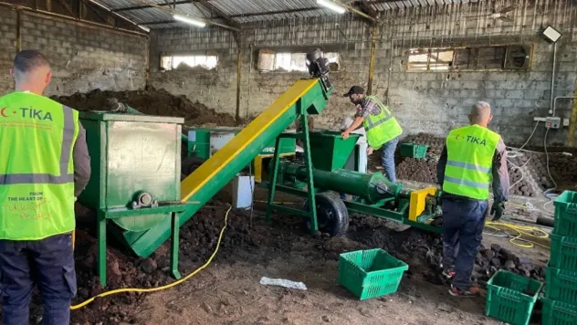 Filistin'de zeytin atıkları, pelet yakıta dönüşüyor