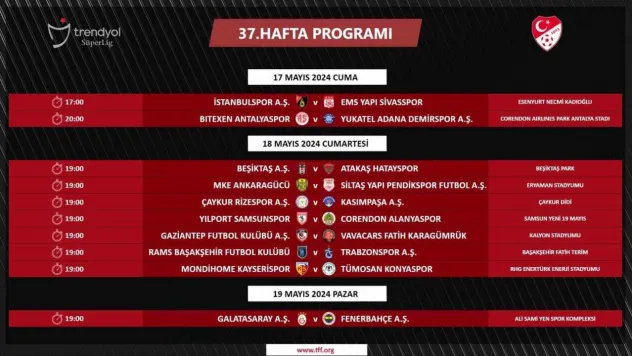 Galatasaray - Fenerbahçe derbisinin tarihi belli oldu