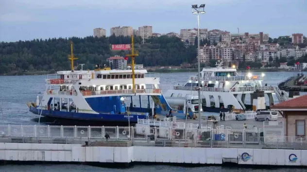 Gökçeada'ya tüm feribot seferleri iptal edildi