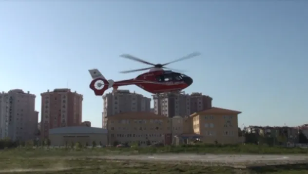 Güntekin helikopterle nakledildi