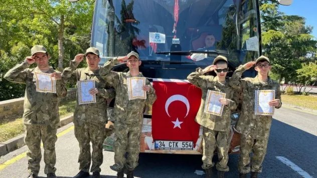 Hasdal Kışlası'nda temsili askerlik töreni