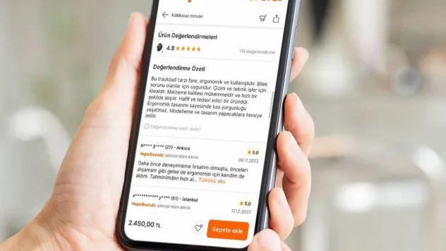 Hepsiburada'dan yapay zekaya dayalı 'değerlendirme özeti' ve 'hızlı Yorum'