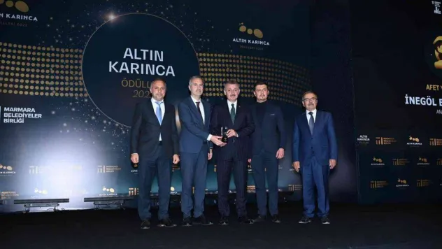 İnegöl Belediyesi'ne 'Afet Çantası' ödülü