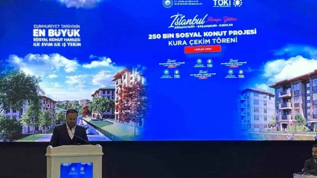 İstanbul'da 250 Bin Sosyal Konut Projesi'nin kura heyecanı yaşandı