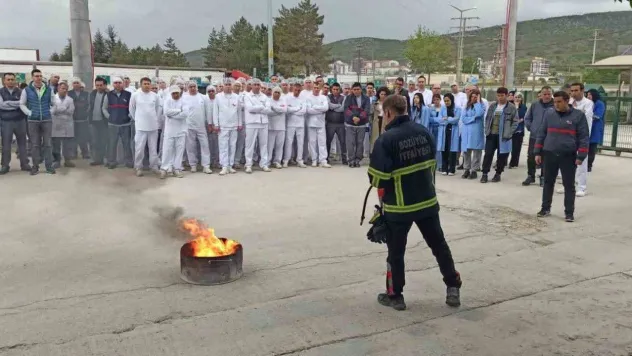 İtfaiyeden yangın eğitimi