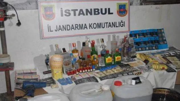 Jandarma'dan sahte içki operasyonu