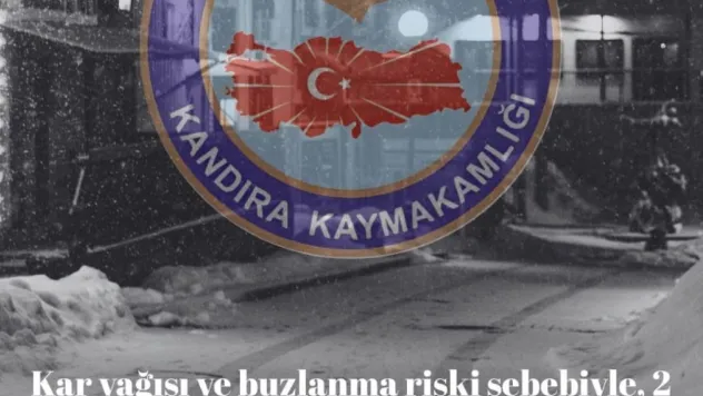 Kandıra'da kar ve buzlanma nedeniyle eğitime 1 gün ara