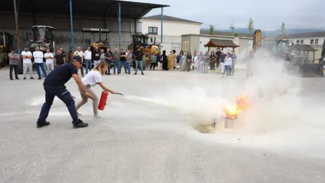 Kartepe Belediyesi'nde yangın tatbikatı