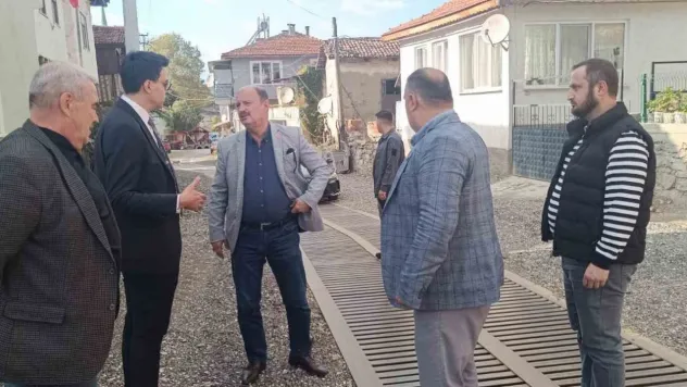 Kaymakam Kara, Karaköy'de çalışmalarını yerinde inceledi