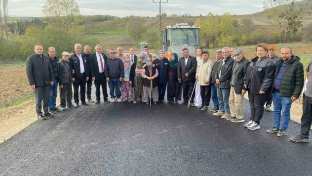 Kaymakam Kılıç köylerdeki asfalt çalışmasını inceledi