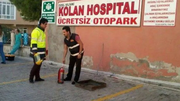 Kolan Hastanesinde yangın tatbikat yapıldı