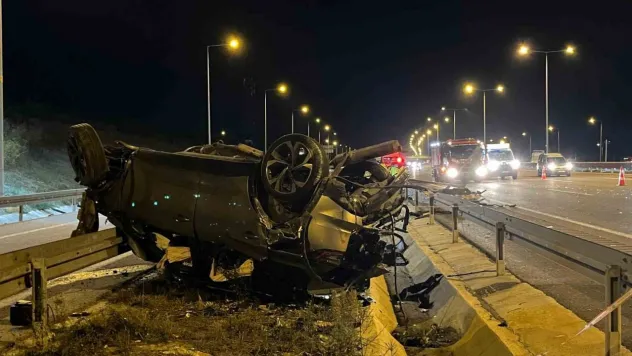 Kuzey Marmara Otoyolu'nda feci kaza : 2 ölü, 5 yaralı