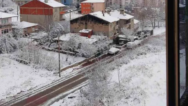 Malkara'da karda kartpostallık görüntüler oluştu
