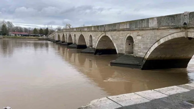 Meriç ve Tunca nehirlerinde su seviyesi yükseldi