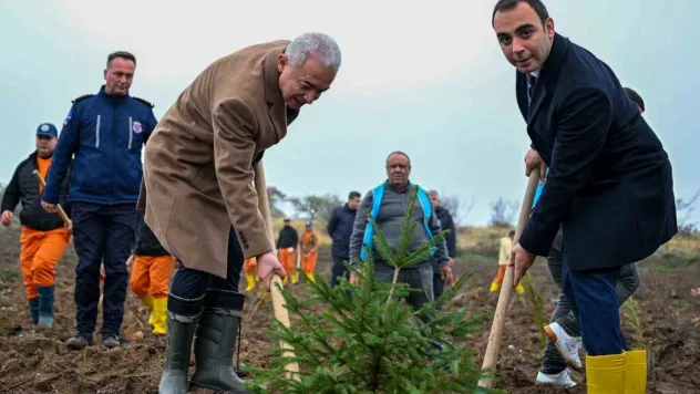 Milli Ağaçlandırma Günü'nde Kırklareli'nde fidanlar toprakla buluştu