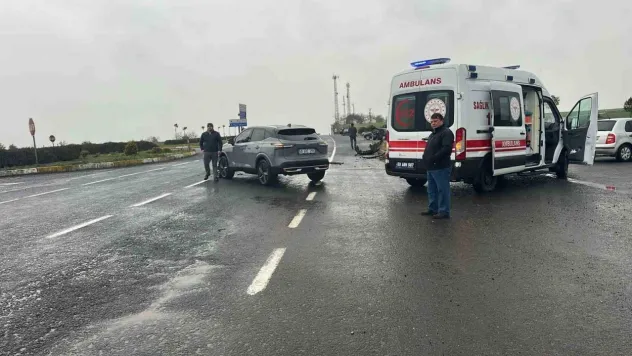Muratlı ilçesinde trafik kazası: 1 yaralı