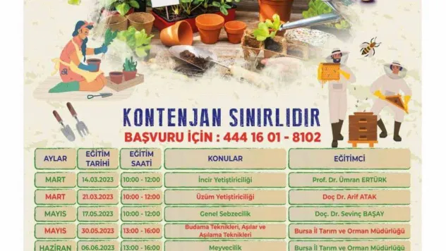 Osmangazi'de 'Ekolojik Yaşam Eğitimleri' başlıyor
