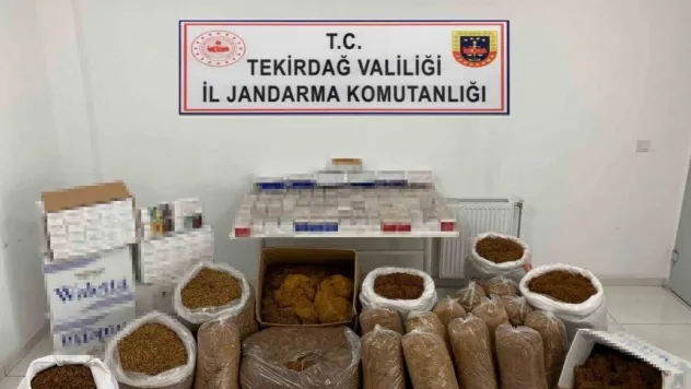 Piyasa değeri 327 bin 480 TL kaçak tütün ve tütün malzemeleri ele geçirildi