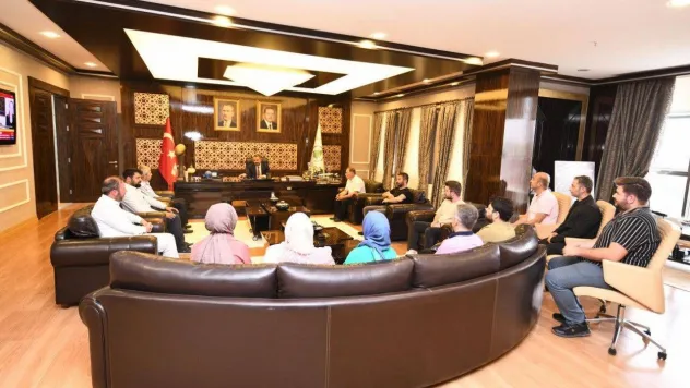 Pursaklar'dan personelle bayramlaşma mesaisi