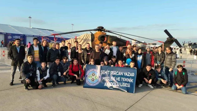 Şehit Sercan Yazar Meslek Lisesi öğrencileri TEKNOFEST'te