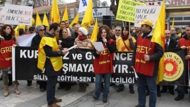 Silivri'de dershane yasasına karşı grev