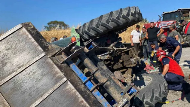 Susurluk'ta traktör kazası: 2 kişi ağır yaralandı