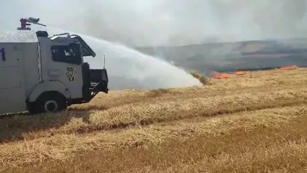 Tekirdağ'da anız ve orman yangınlarına çevik kuvvet desteği