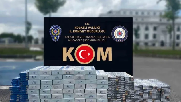TEM Otoyolu'nda bir tırda 350 paket gümrük kaçağı sigara ele geçirildi