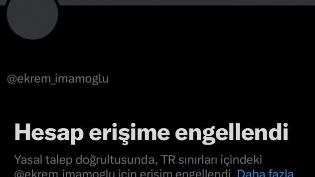 Tutuklu bulunan Ekrem İmamoğlu'nun sosyal medya platformu X hesabına erişim engeli getirildi