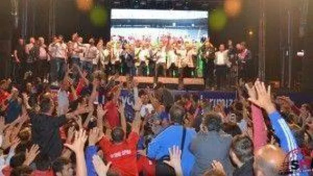 Silivrispor şampiyonluk kutlaması