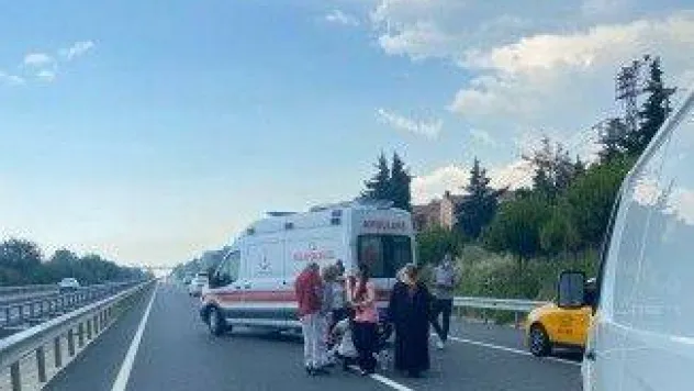 Yolun karşısına geçemedi !