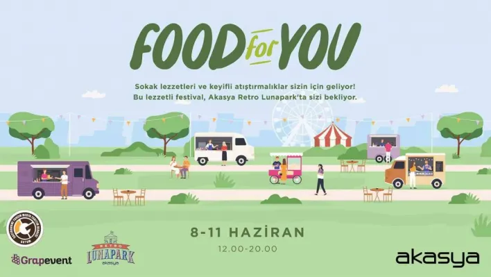 'Food for You' Festivali, Retro Lunapark'ta başladı