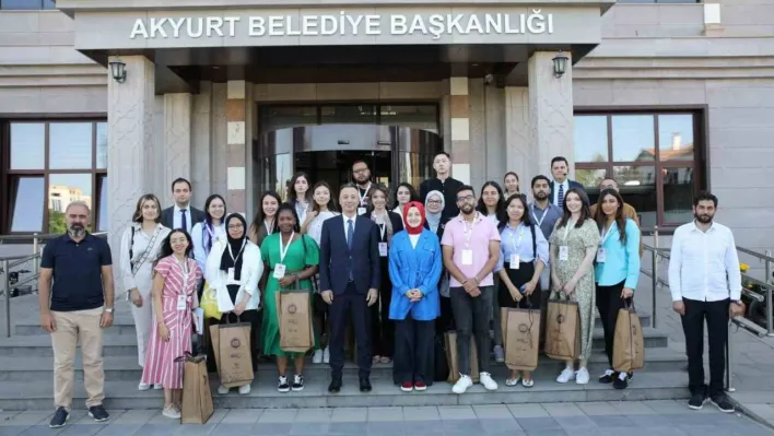 18 ülkeden 21 öğrenci Akyurt'u ziyaret etti