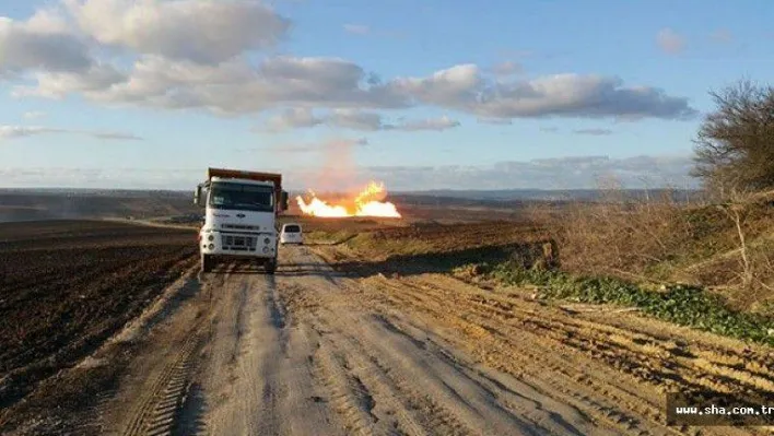 Silivri'de doğalgaz boru hattında patlama meydana geldi