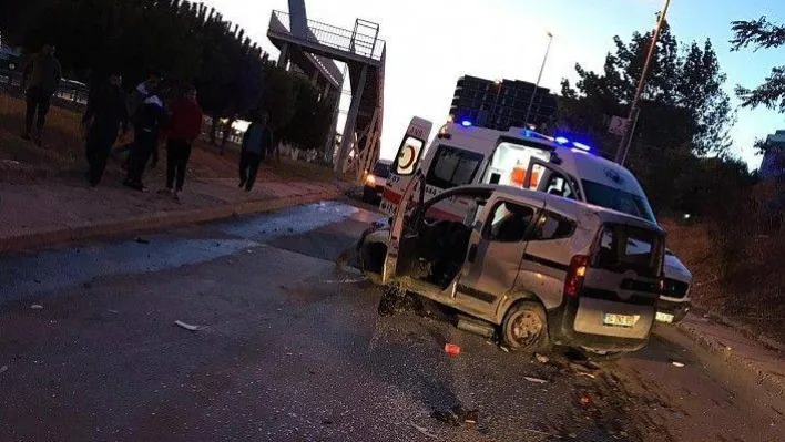 Yan yola uçtu 1 ağır yaralı