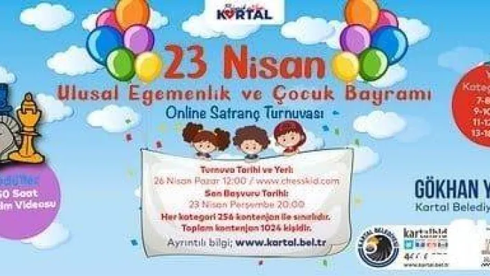 '23 Nisan Ulusal Egemenlik ve Çocuk Bayramı Online Satranç Turnuvası' başlıyor