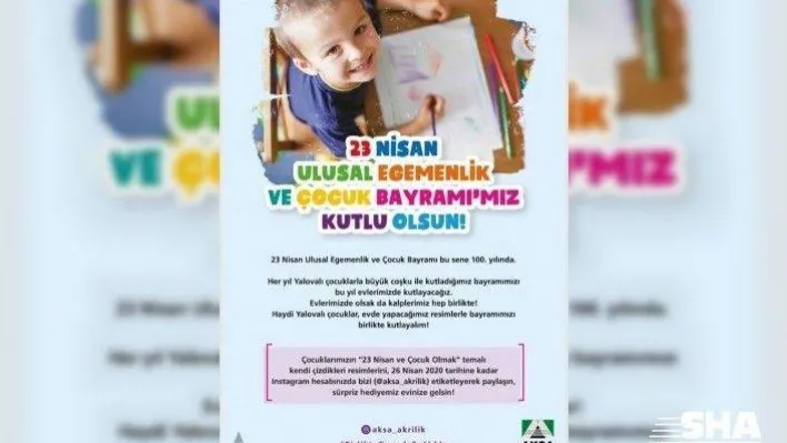 Aksa Akrilik 23 Nisan sevincini evlere taşıyor