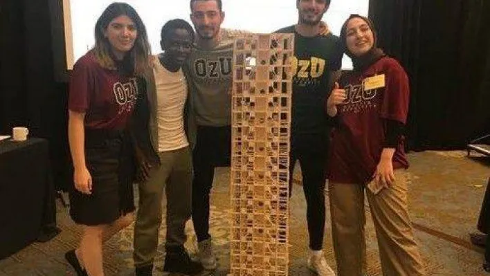 Deprem temalı uluslararası yarışmada Özyeğin Üniversitesi Türkiye'yi temsil etti