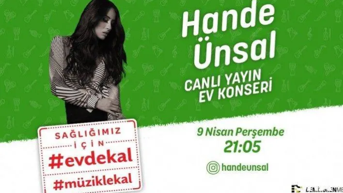 Hande Ünsal ev konseriyle 'İyi Misin?' diyecek