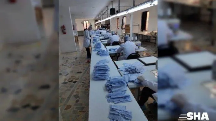 Kaçak maske üretimi yapılan atölyelere baskın: 50 bin maske ele geçirildi