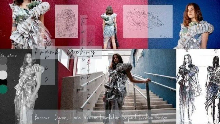 Lise öğrencisi Busenur 'Mimari Moda Tasarımı' yarışmasını kazandı