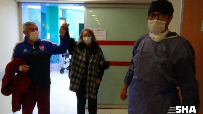 (Özel) Silivri'de yaşlı çift korona virüsü yendi