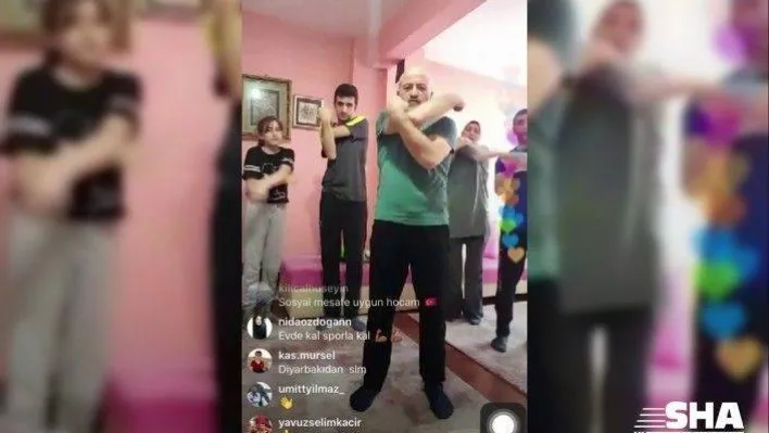 (Özel) Sporcu aileden karantina günlerinde &quotOnline ders&quot