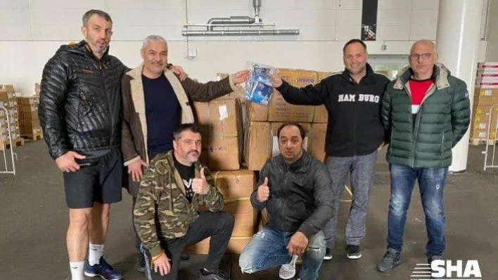 Türk boks kulübü, Almanya'da maske dağıtıyor