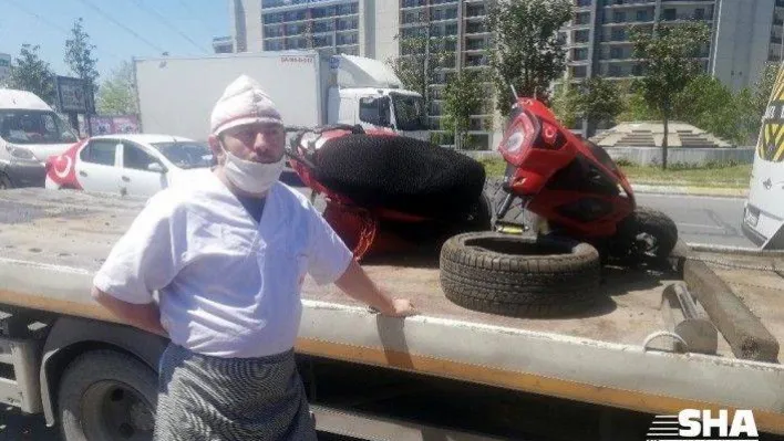 Fırıncı, yeni aldığı motosikletin çalıntı olduğunu polis çevirmesinde öğrenince gözyaşı döktü